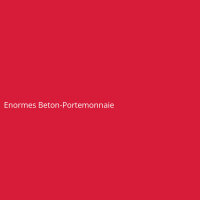 Enormes Beton-Portemonnaie