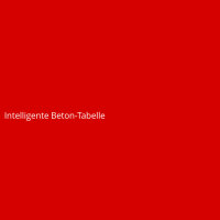 Intelligente Beton-Tabelle