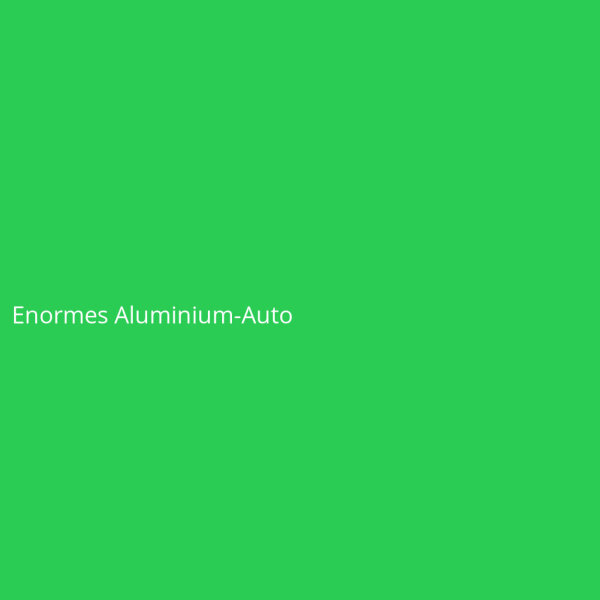 Enormes Aluminium-Auto