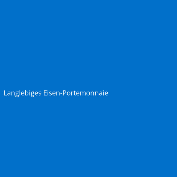 Langlebiges Eisen-Portemonnaie