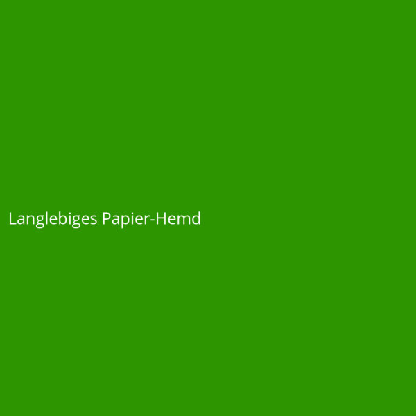 Langlebiges Papier-Hemd