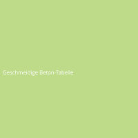 Geschmeidige Beton-Tabelle