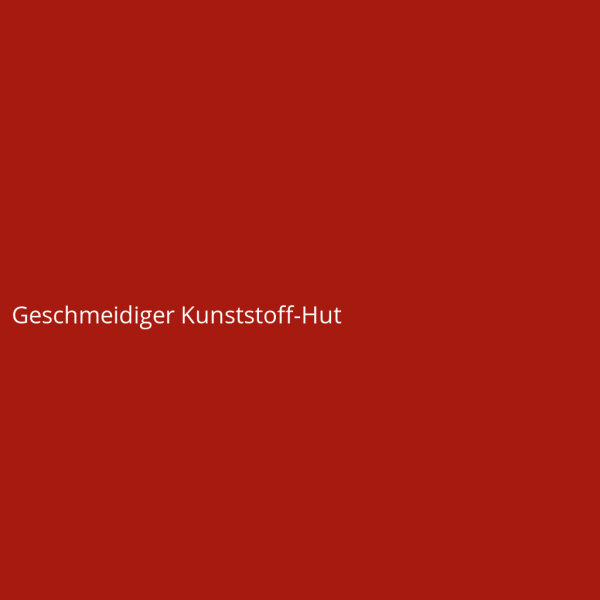 Geschmeidiger Kunststoff-Hut