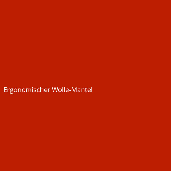 Ergonomischer Wolle-Mantel
