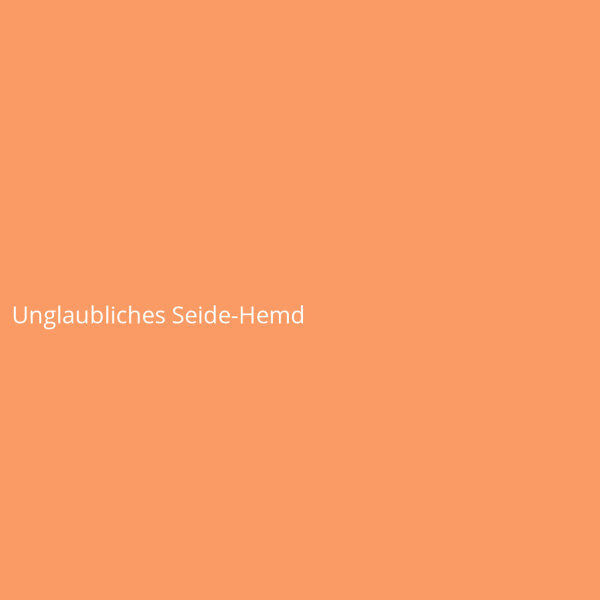 Unglaubliches Seide-Hemd
